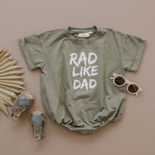 Rad Like Dad T-Shirt Romper - more colors